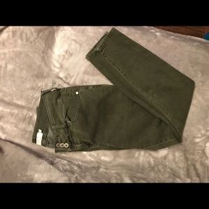 Torrid High Rise Jegging Olive Wash (size 14)